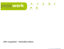Tablet Screenshot of pedalwerk.de